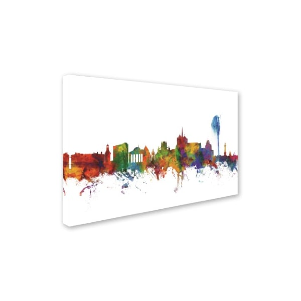 Michael Tompsett 'Geneva Switzerland Skyline II' Canvas Art,22x32